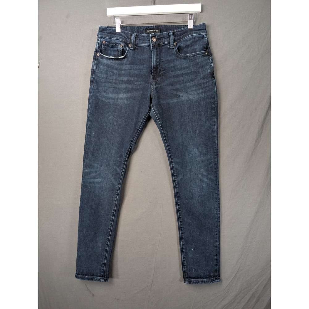 Lucky Brand Mens 410 Athletic Slim Fit Jeans Dark Wash Blue 30x32 SKU 5818